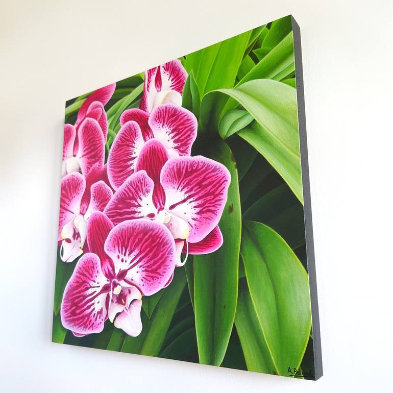 Original Floral Painting by Aline Belliard