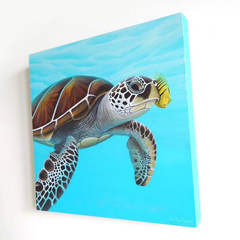 Original Photorealism Animal Painting by Aline Belliard