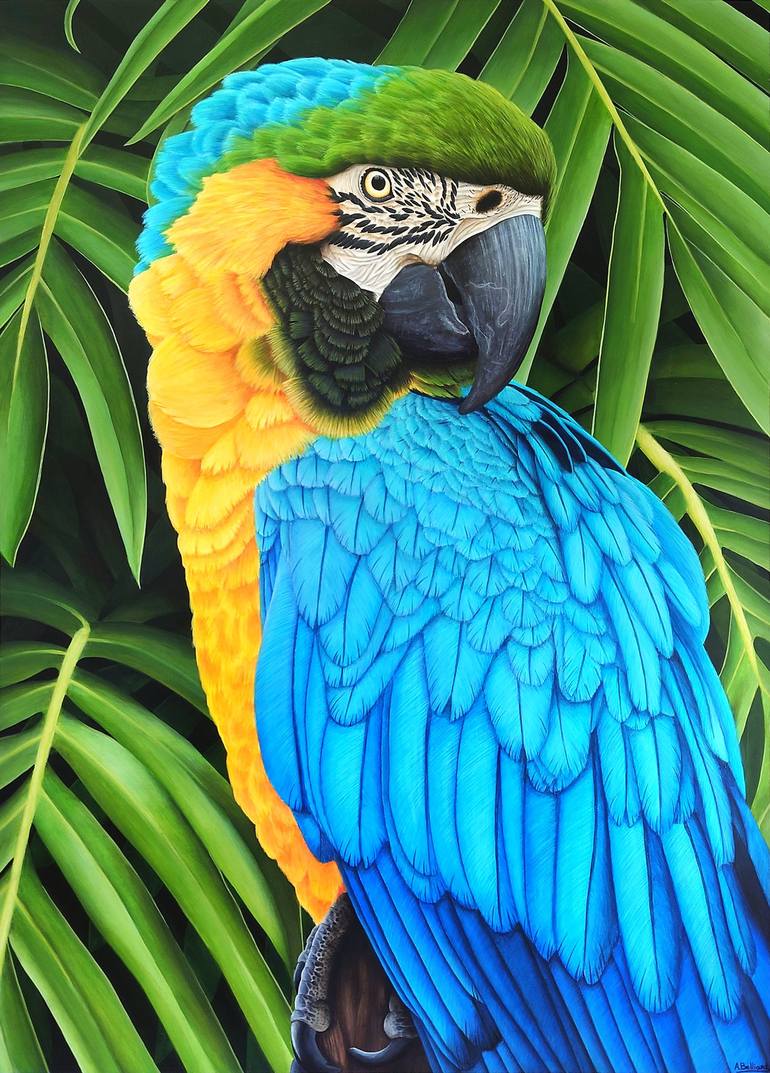 Print of Realism Animal Paintings by Aline Belliard