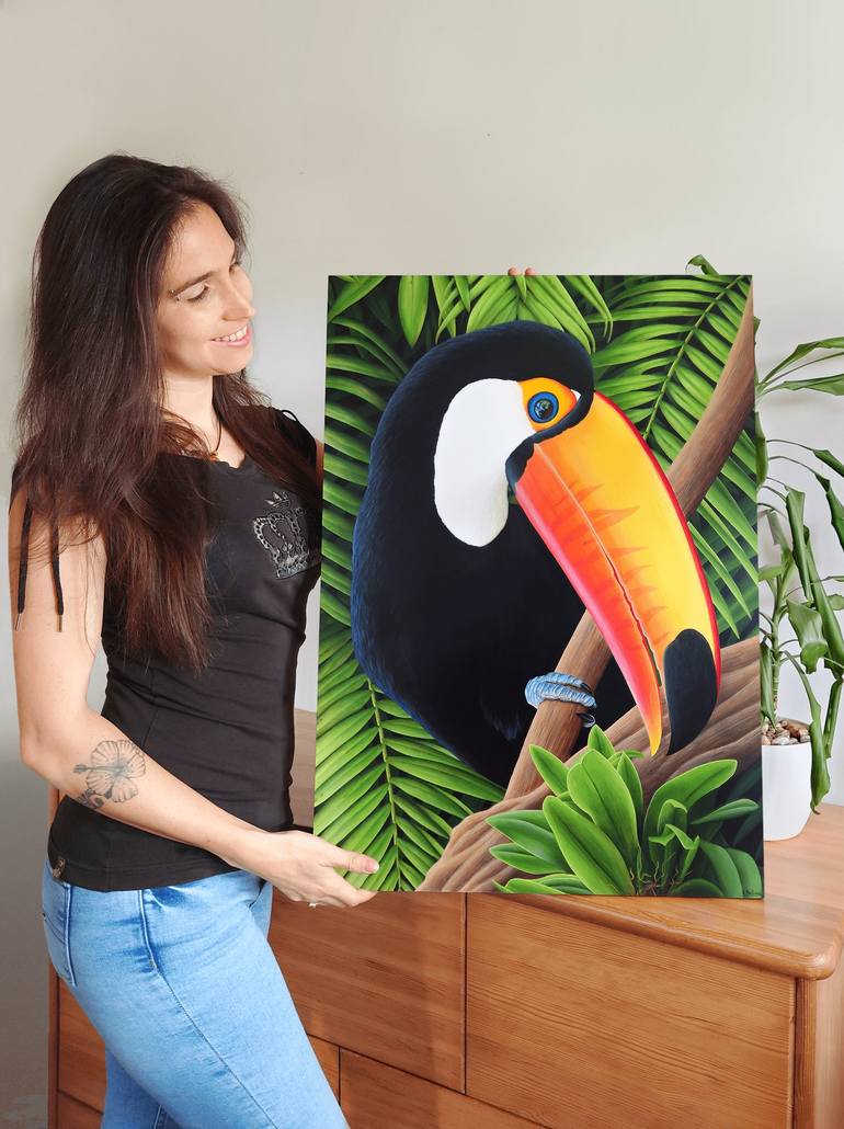 Original Animal Painting by Aline Belliard