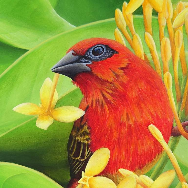 Original Photorealism Animal Painting by Aline Belliard