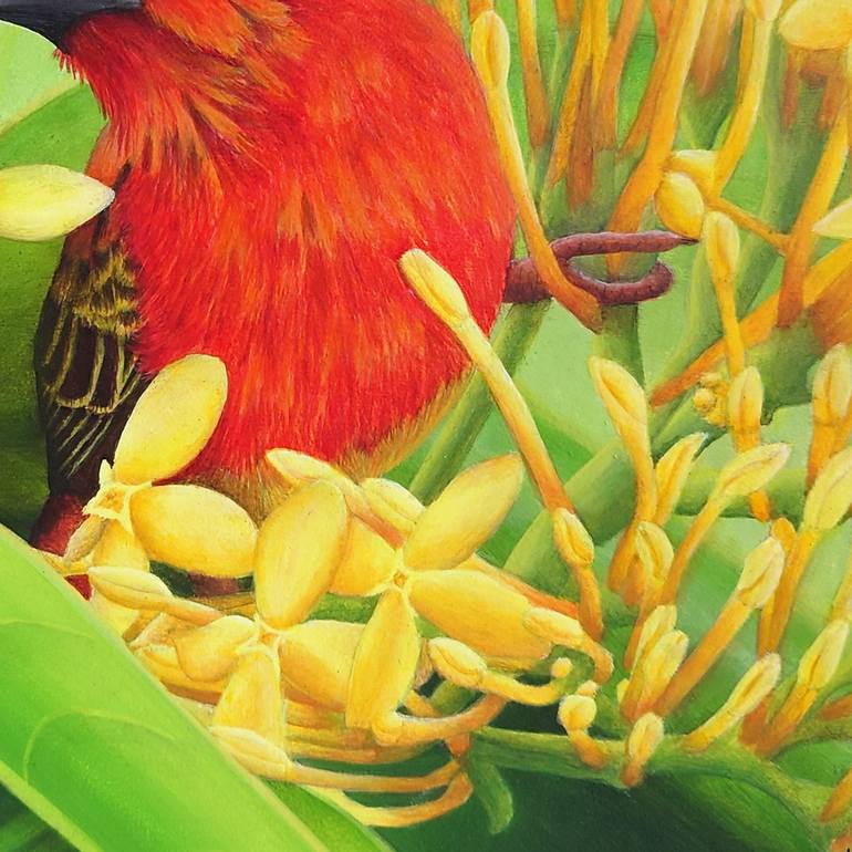 Original Photorealism Animal Painting by Aline Belliard