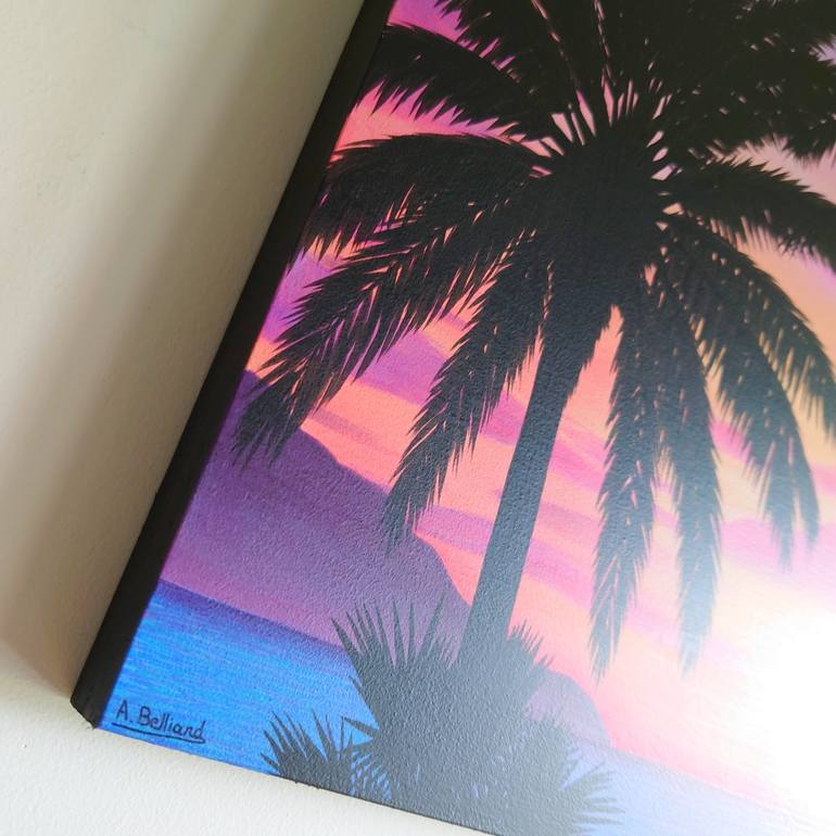 Original Realism Beach Painting by Aline Belliard