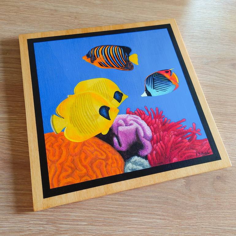 Original Fish Painting by Aline Belliard