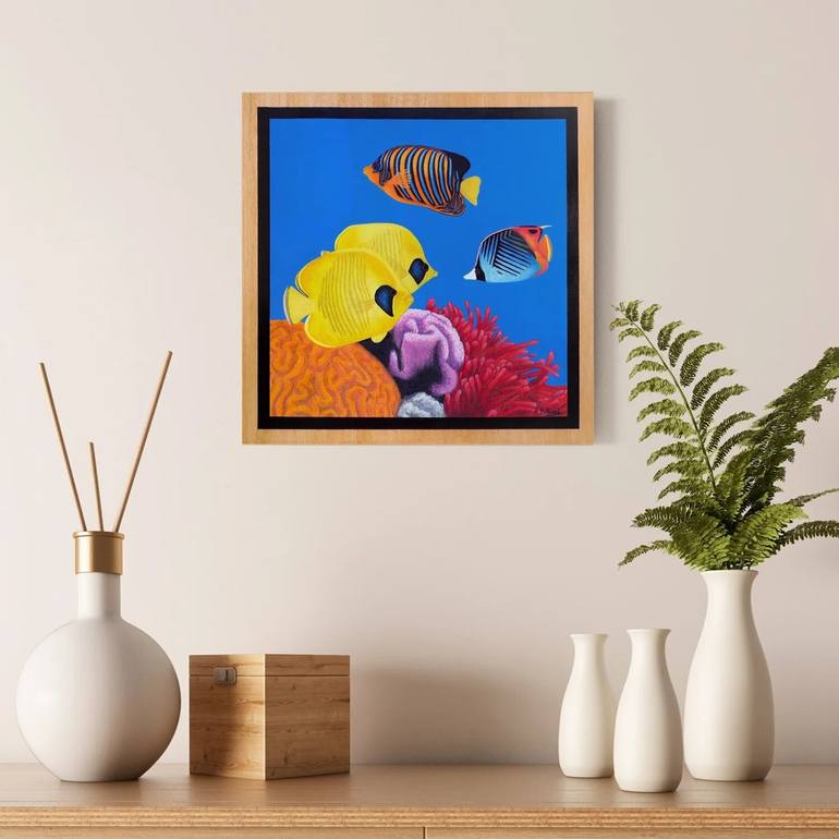 Original Fish Painting by Aline Belliard