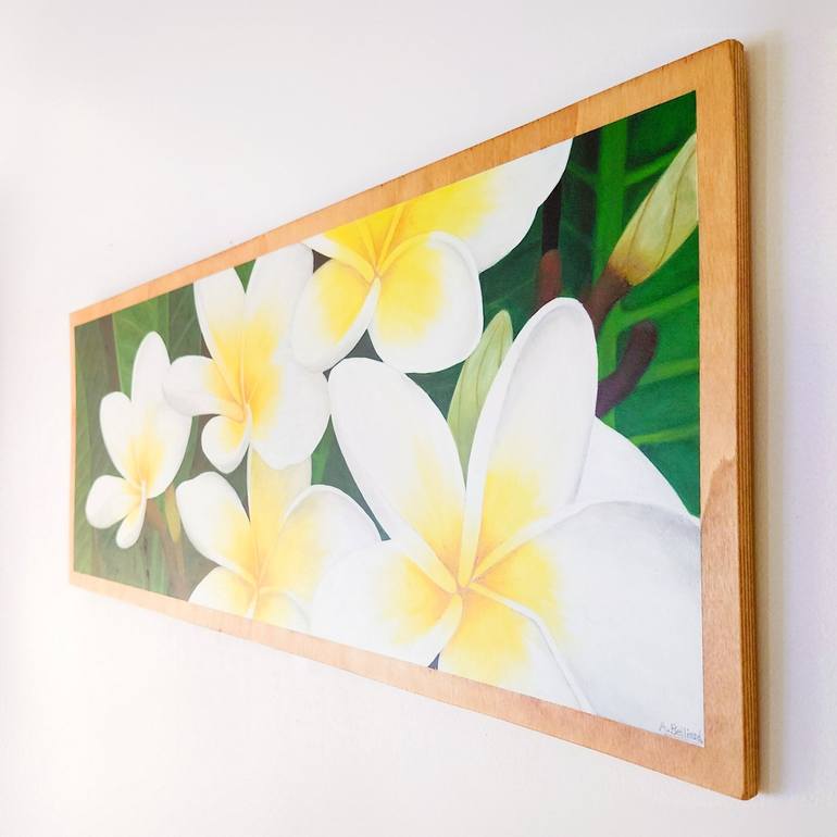 Original Photorealism Floral Painting by Aline Belliard