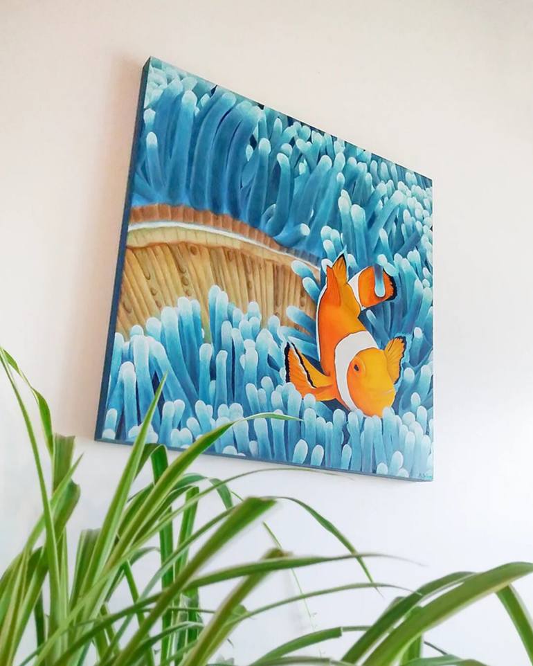 Original Fish Painting by Aline Belliard