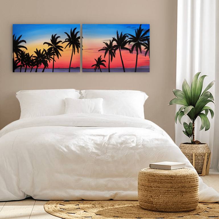 Original Photorealism Beach Painting by Aline Belliard