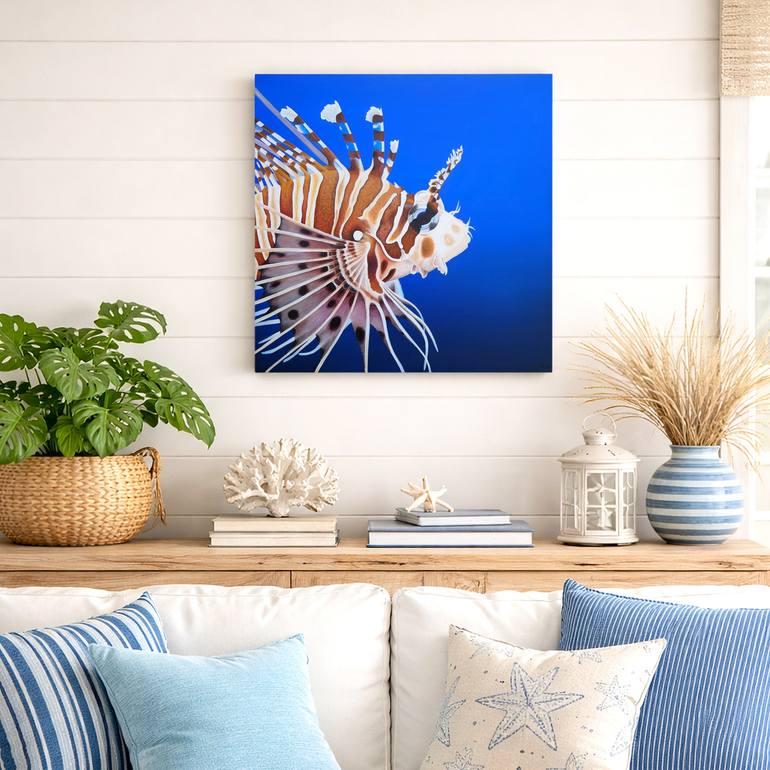 Original Photorealism Ocean Painting by Aline Belliard