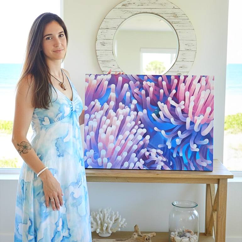 Original Photorealism Nature Painting by Aline Belliard