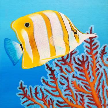 Original Realism Fish Paintings by Aline Belliard