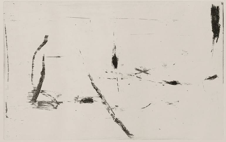 Original Abstract Expressionism Abstract Printmaking by Tea Lovric