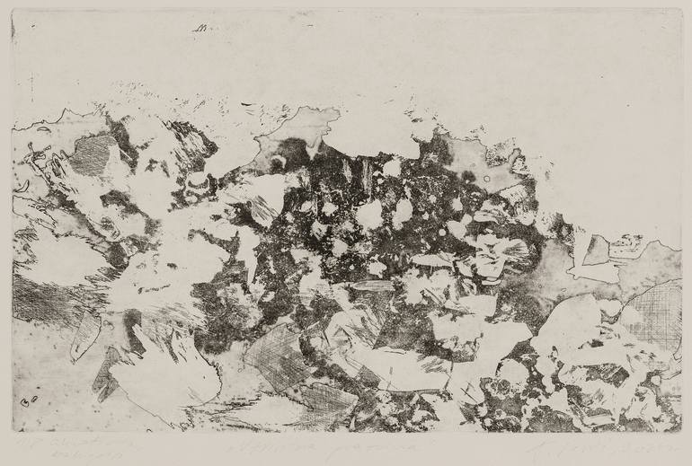 Original Abstract Expressionism Abstract Printmaking by Tea Lovric