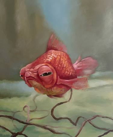 Print of Realism Fish Paintings by Gleb Karas