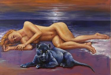 Original Surrealism Nude Paintings by Gleb Karas