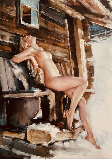 Original Realism Erotic Paintings by Gleb Karas