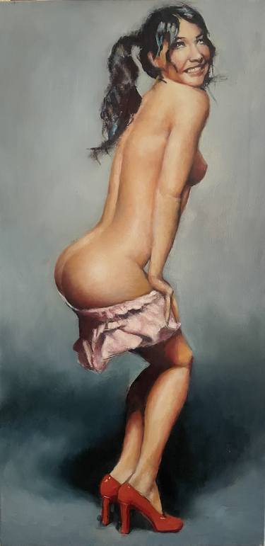 Original Realism Erotic Paintings by Gleb Karas
