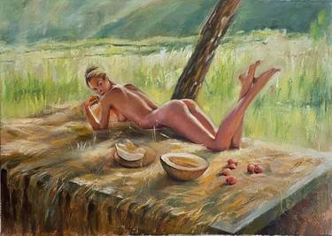 Print of Fine Art Nude Paintings by Gleb Karas