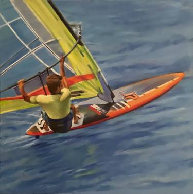 Windsurfer in flight thumb