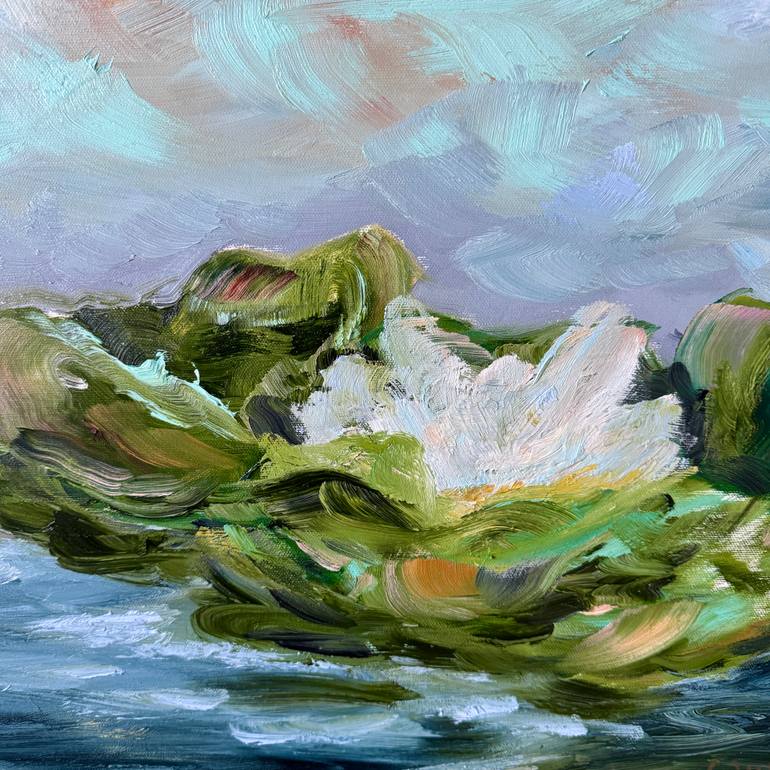 Original Abstract Expressionism Botanic Painting by Darlene Winfield