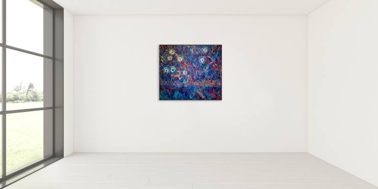 Original Abstract Mixed Media by Shahi Dayekh