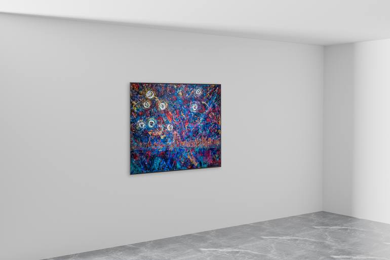 Original Abstract Mixed Media by Shahi Dayekh