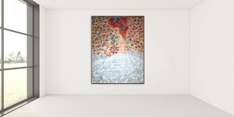 Original Abstract People Painting by Shahi Dayekh