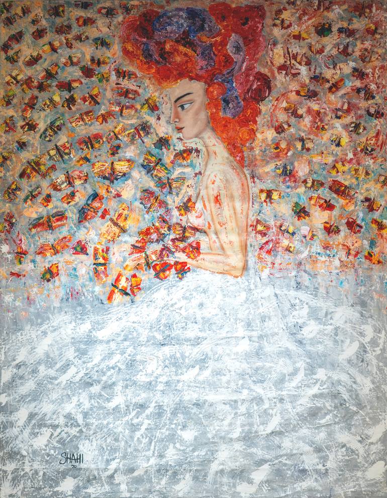 Original Abstract People Painting by Shahi Dayekh