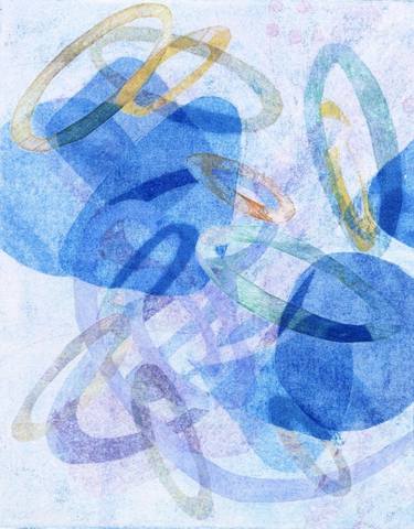 Original Abstract Printmaking by Melanie Roschko