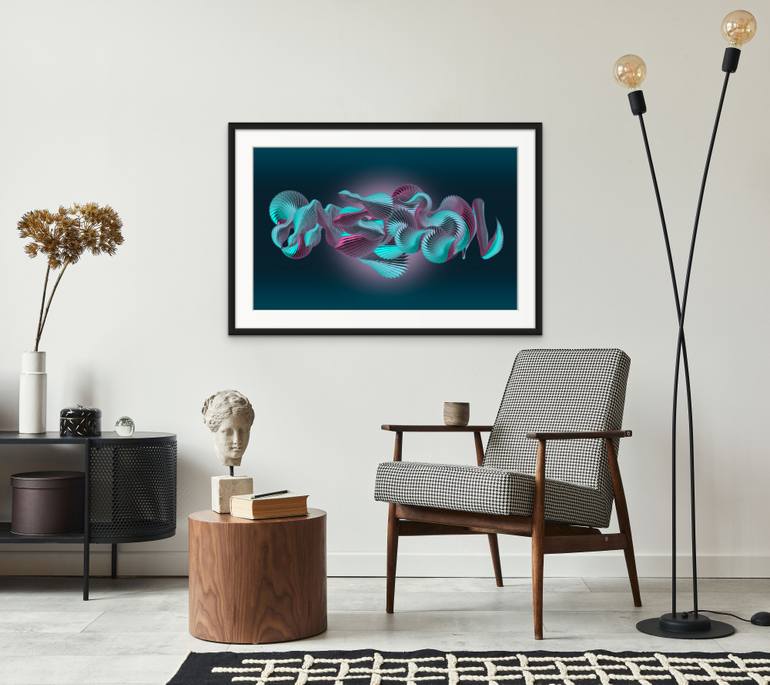 Original Conceptual Abstract Painting by Raluca Buzdugan