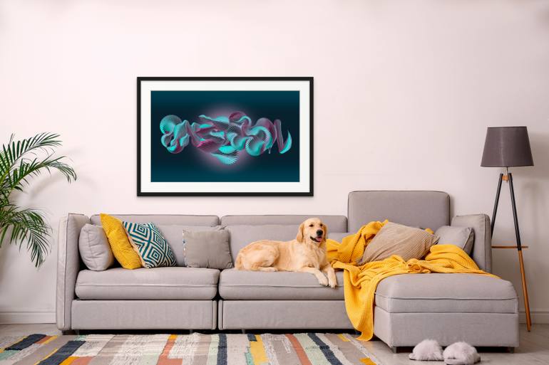 Original Conceptual Abstract Painting by Raluca Buzdugan