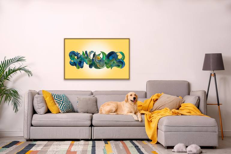 Original Conceptual Abstract Painting by Raluca Buzdugan