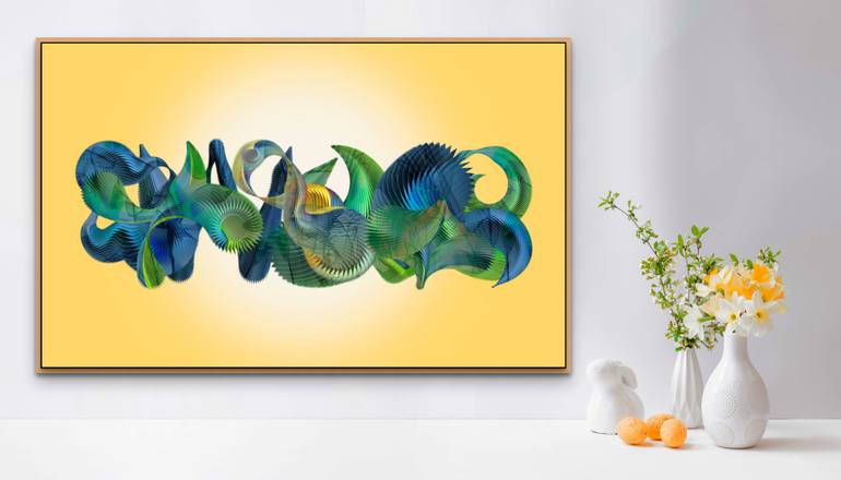 Original Conceptual Abstract Painting by Raluca Buzdugan