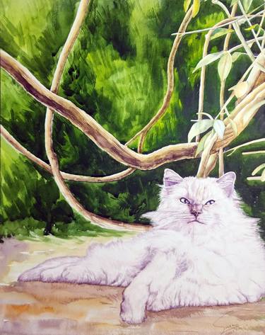 Original Realism Animal Paintings by LOKU ARUMAGE SUSANTHA RANGANA KARUNARATHNA