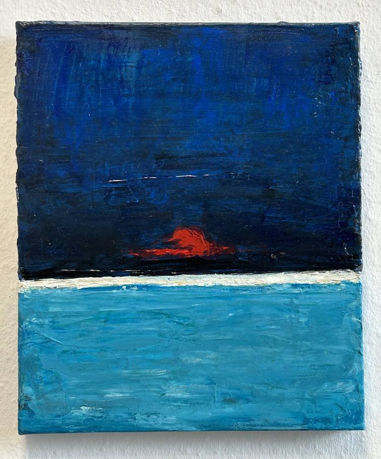 Original Abstract Seascape Painting by Micheal Haran