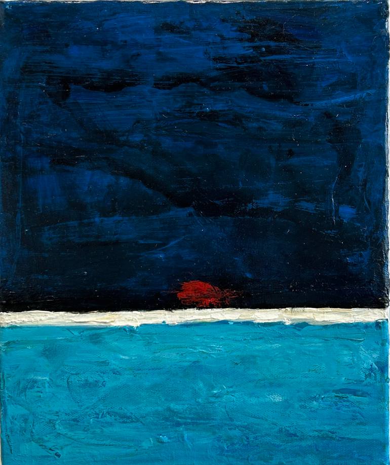 Original Seascape Painting by Micheal Haran | Abstract Art on Canvas | The Setting Sun 6