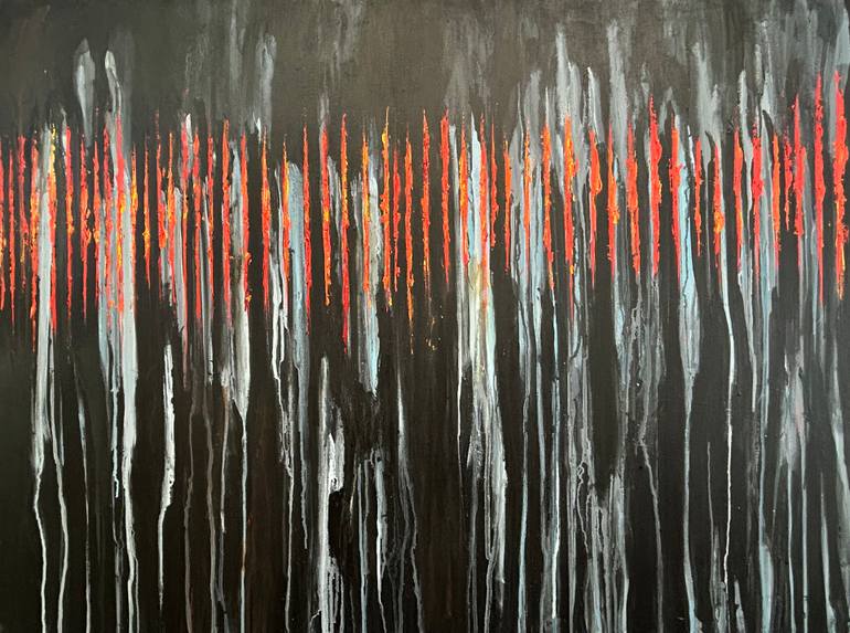 Original Abstract Expressionism Abstract Painting by Micheal Haran