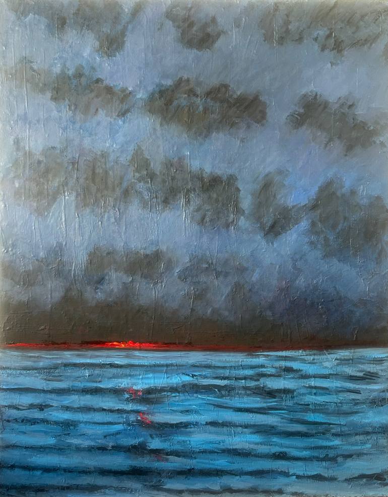 Original Figurative Seascape Painting by Micheal Haran