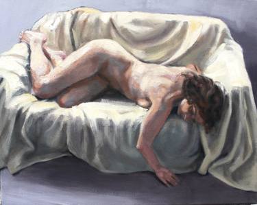 Print of Fine Art Nude Paintings by Judy Clarkson