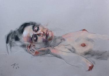 Original Figurative Body Drawings by Judy Clarkson