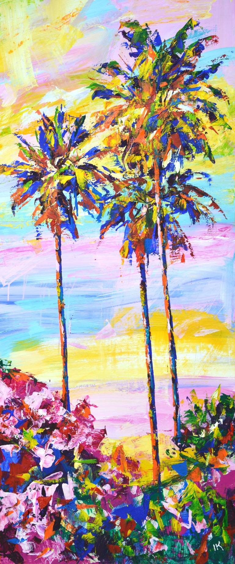 Palm trees 9. Painting by Iryna Kastsova | Saatchi Art