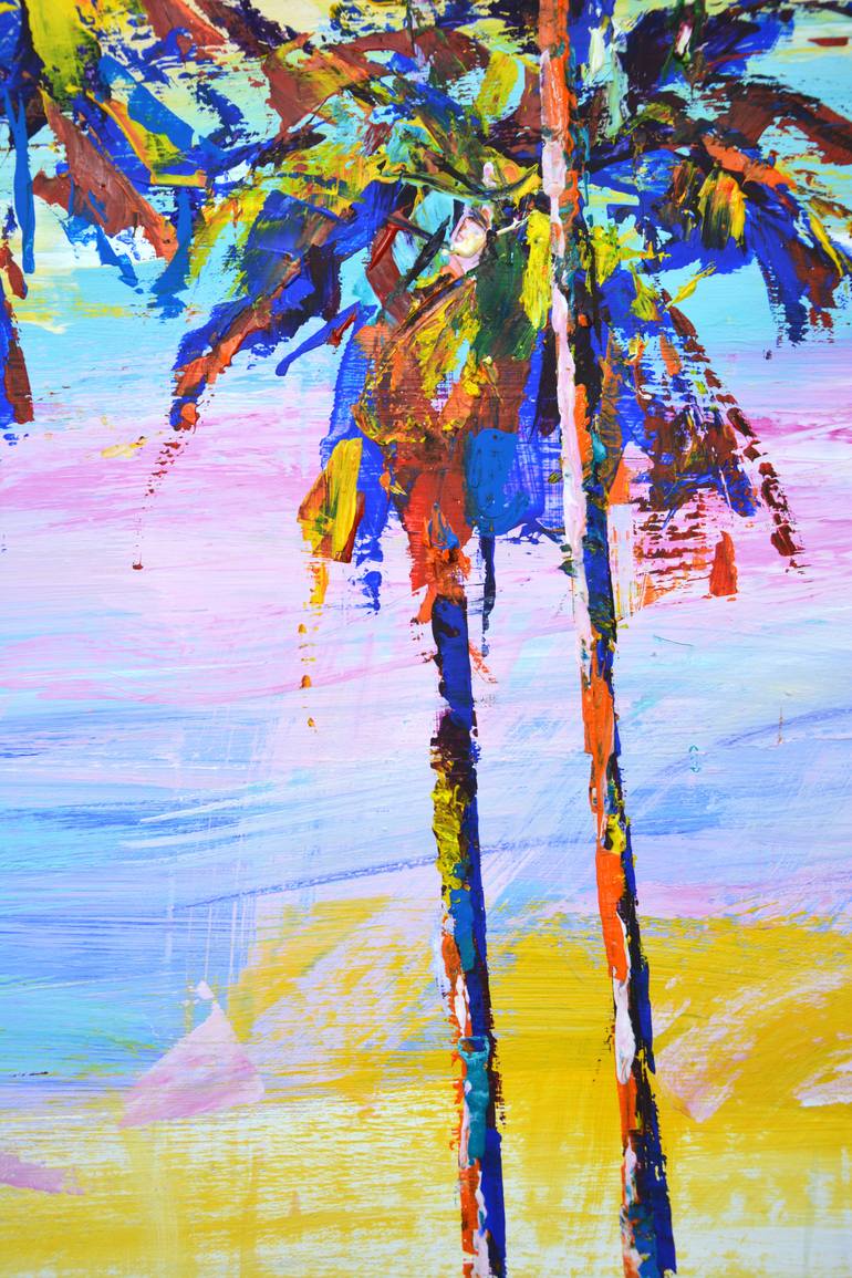 Palm trees 9. Painting by Iryna Kastsova | Saatchi Art