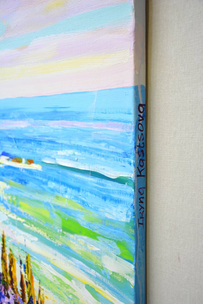 Original Contemporary Beach Painting by Iryna Kastsova