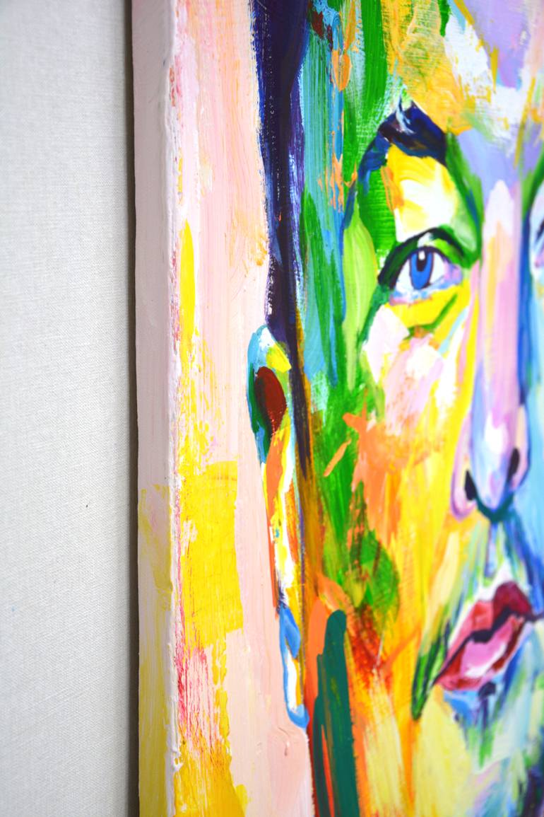 Original Abstract Expressionism Celebrity Painting by Iryna Kastsova