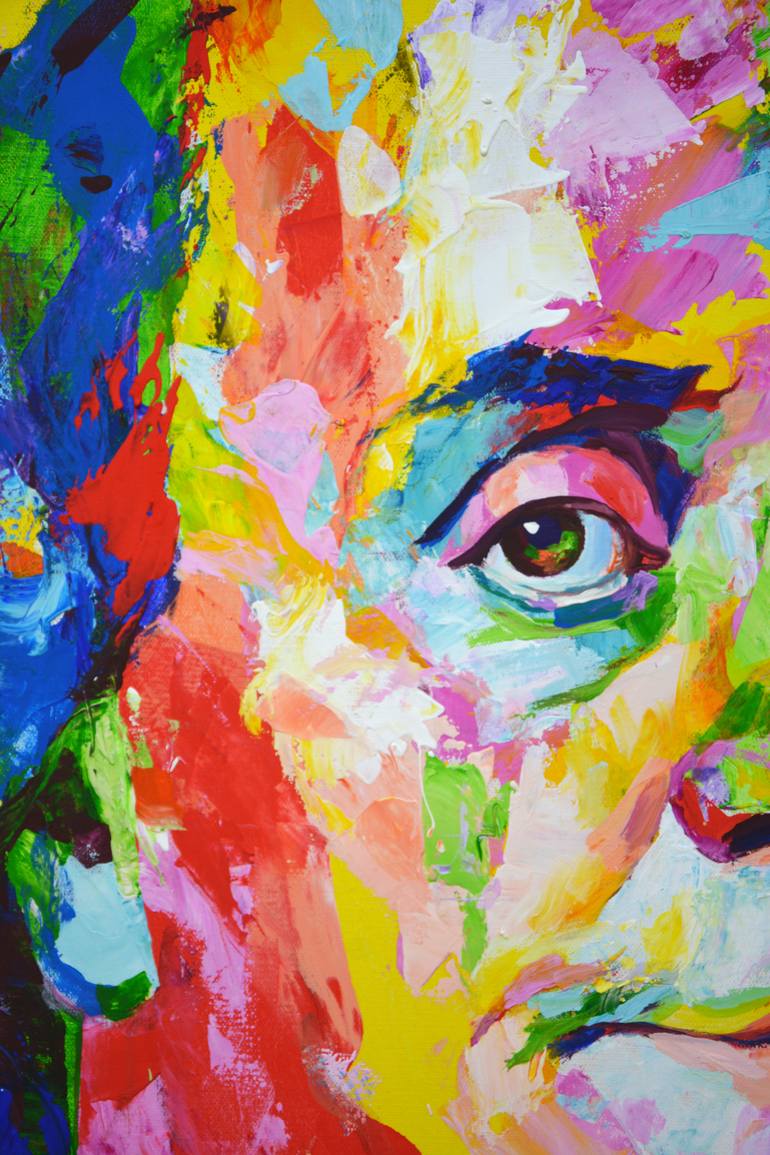Original Abstract Expressionism Politics Painting by Iryna Kastsova