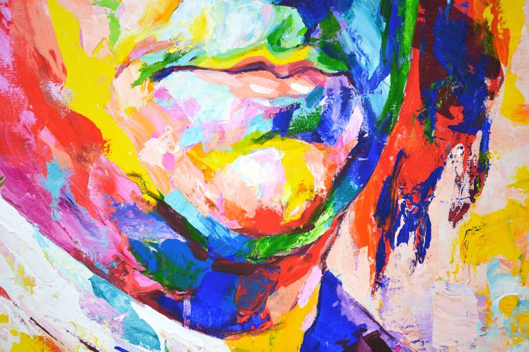 Original Abstract Expressionism Politics Painting by Iryna Kastsova