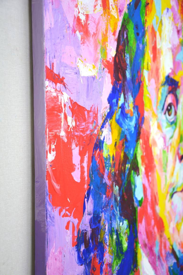 Original Abstract Expressionism Politics Painting by Iryna Kastsova