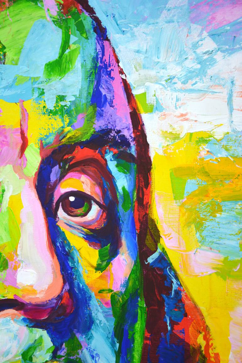 Original Abstract Expressionism Politics Painting by Iryna Kastsova