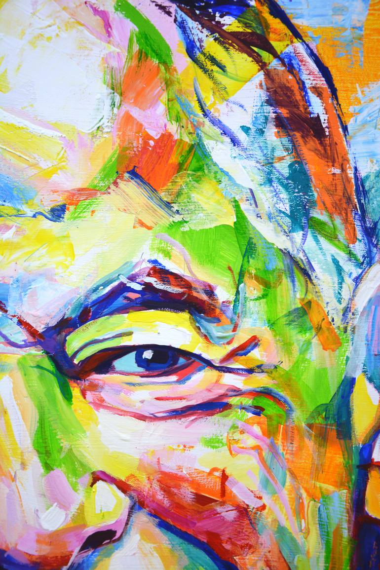 Original Abstract Expressionism Pop Culture/Celebrity Painting by Iryna Kastsova