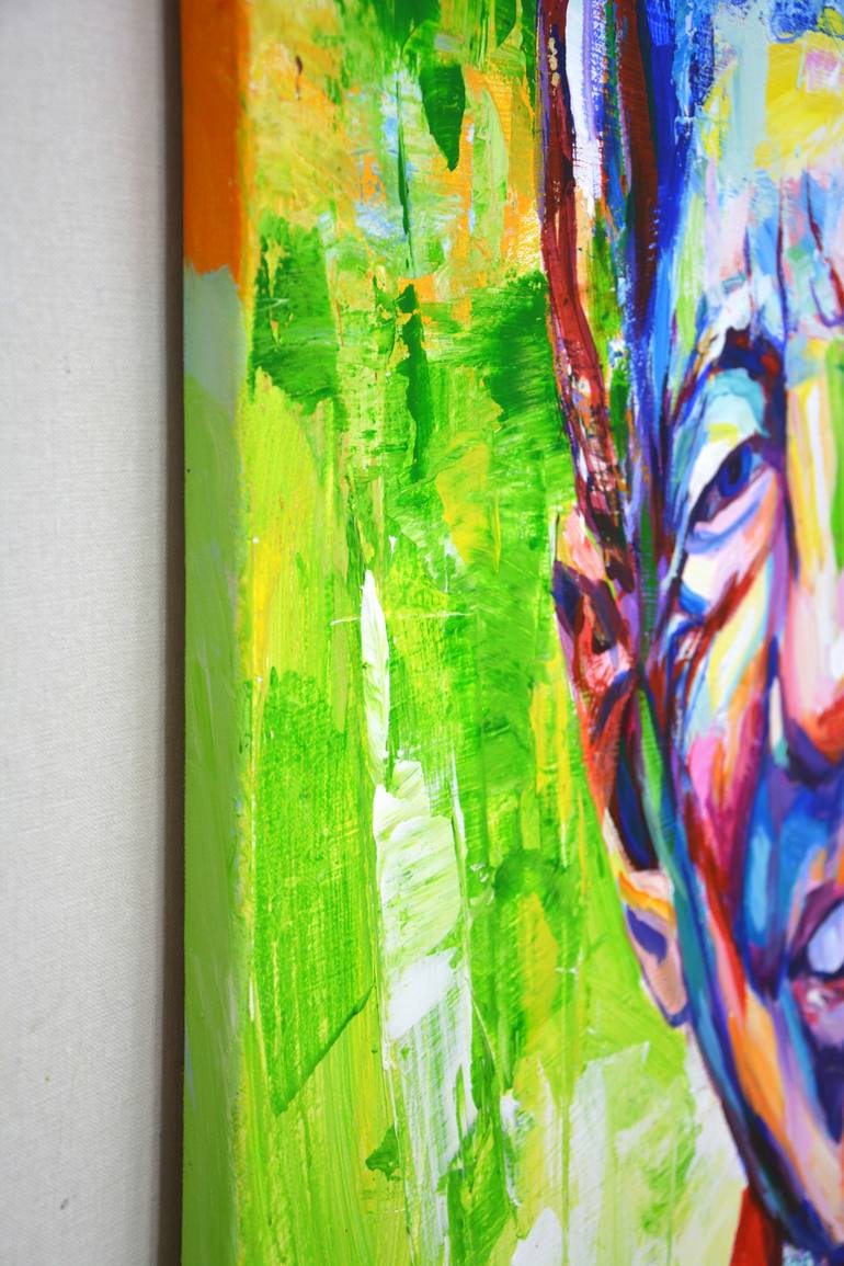 Original Abstract Expressionism Pop Culture/Celebrity Painting by Iryna Kastsova